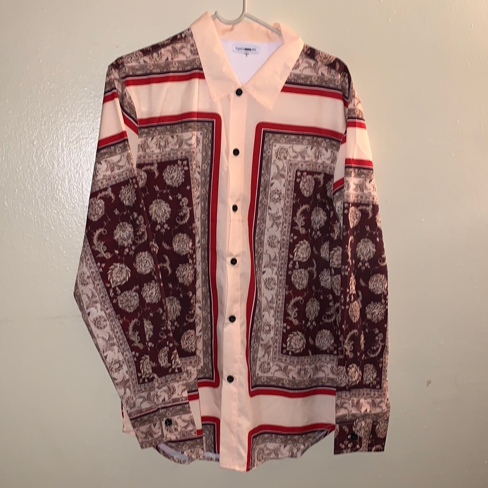 multi colored dress shirt